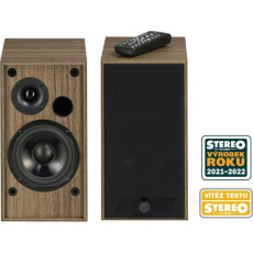 AQ M25 aktivní stereo reproduktory s BT hnědé