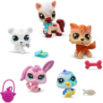 Set pěti figurek Hasbro Littlest Pet Shop zimní období