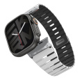SKINARMA Gemini magnetický řemínek Apple Watch 49/46/45/44mm světle šedý