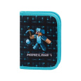 Školní penál BAAGL jednopatrový Minecraft Blue Axe