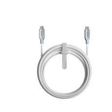 Nomad Kevlar 240W kabel USB-C/USB-C (0,3m) bílý