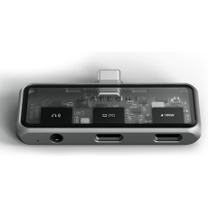 Satechi Mobile XR Hub s duálním USB-C a audio portem vesmírně šedý
