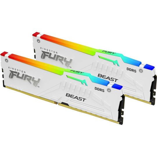 Kingston Fury Beast White RGB 32GB (2x16GB) DDR5 6000 CL30