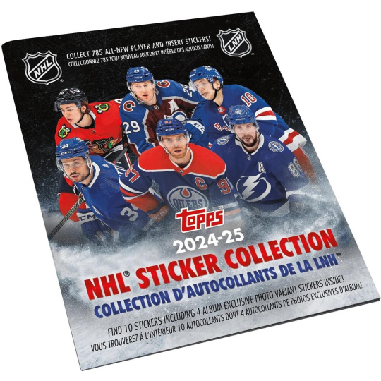 Topps hokejové samolepky NHL 2024/25 Collection Album