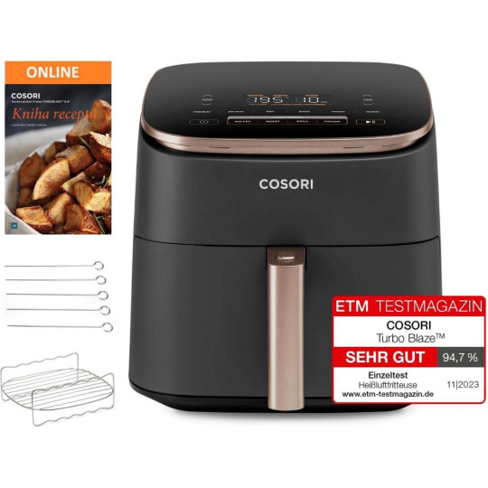 Cosori TurboBlaze Pro horkovzdušná fritéza 6,2l černá