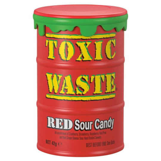 Kyselé bonbony Toxic Waste - Čevený soudek 42g