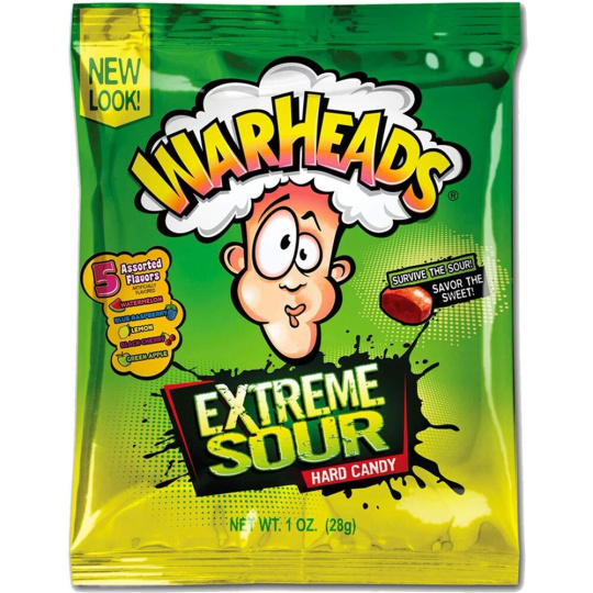 Kyselé cucací bonbony Warheads - Ovocné příchutě 28 g