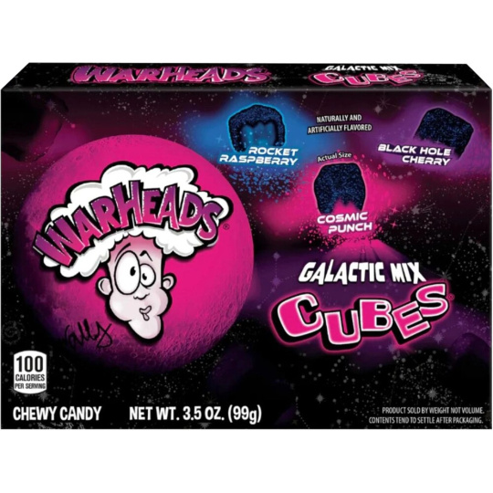 Kyselé žvýkací bonbony Warheads - Galactic Cubes 99 g
