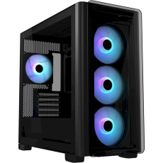 ASUS A23 PLUS TG ARGB + 4x120mm ARGB černá
