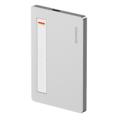 SHARGE Disk Plus SSD pouzdro s USB-C kabelem stříbrné