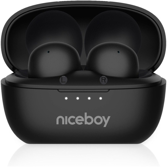 Niceboy Podsie 4 POP Onyx bezdrátová sluchátka černá Niceboy Podsie 4 POP Onyx bezdrátová sluchátka černá