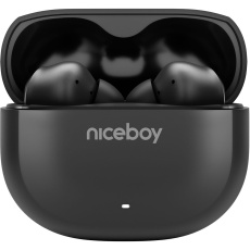 Niceboy Pins 4 Onyx bezdrátová sluchátka černá