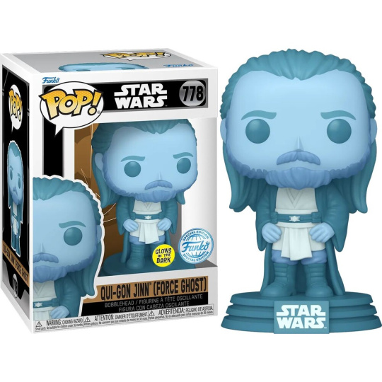 Funko POP! #778 Star Wars: SW: Obi-Wan Kenobi - Qui-Gon Ghost (GITD)