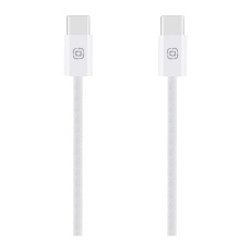 OBAL:ME Super Fast USB-C/USB-C pletený kabel (60W) 1m bílý