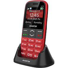 ALIGATOR A770 Senior + stolní nabíječka červený