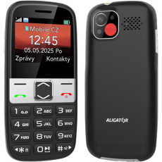 ALIGATOR A775 Senior + stolní nabíječka černý