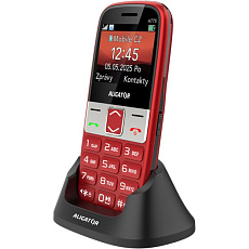 ALIGATOR A775 Senior + stolní nabíječka červený