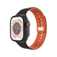 FIXED Silicone Magnetic Strap řemínek Apple Watch 44/45/46/49mm černý