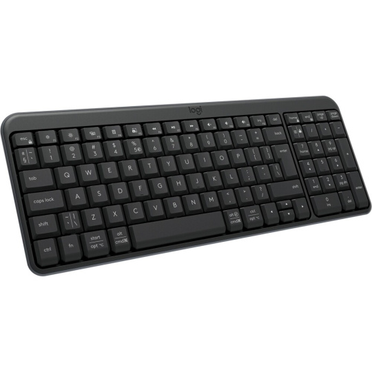 Logitech K250 CZ/SK bezdrátová klávesnice světle šedá