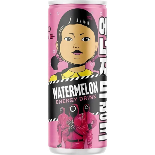 Energetický nápoj Squid Game - Vodní meloun 250 ml