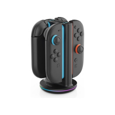 iPega SW2051 Nabíjecí Stanice s RGB pro JoyCon Ovladače Nintendo Switch 2 černá