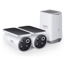 Baseus Security S1 Pro 3K venkovní kamera (sada 2ks+centrální stanice) bílá