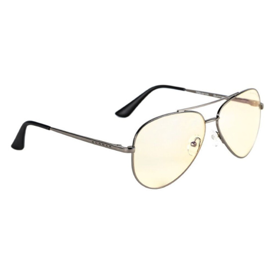 GUNNAR MAVERICK GUNMETAL herní brýle jantárová skla