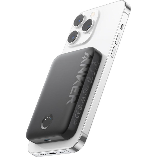 Anker bezdrátová powerbanka 321 MagGo 5000mAh, 12W černá
