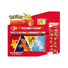 Penál a školní set se samolepkami Pokémon
