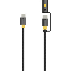 Tactical Stinger USB-C/USB-C kabel se svítilnou (1,5m) černý