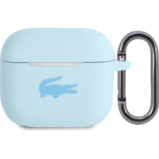 Lacoste Liquid Silicone Glossy Printing Logo pouzdro AirPods 3 modré