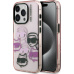 Karl Lagerfeld IML Multi K&CH Heads kryt iPhone 15 Pro růžový