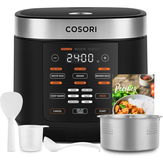Cosori Multicooker CRC multifunkční hrnec a rýžovar 5L černý