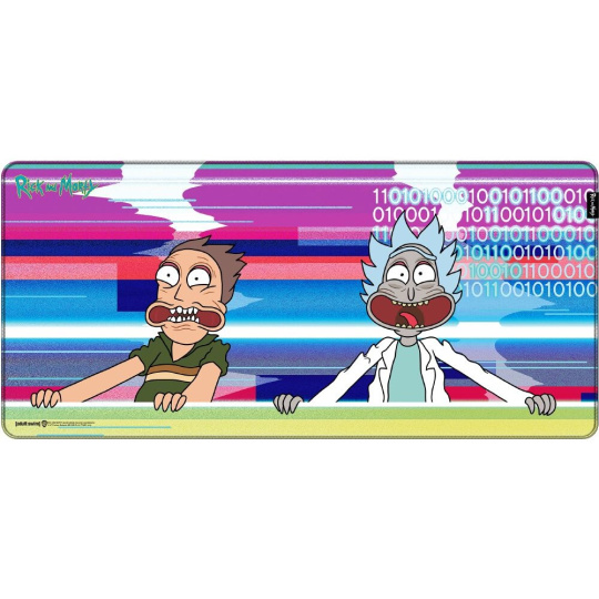 Herní podložka Rick and Morty - Glitched XL