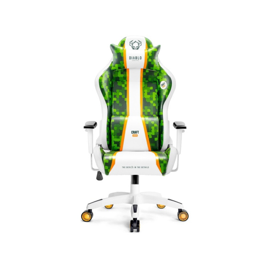 Diablo X-One 2.0 Craft King Size herní židle bílo-zelená Diablo X-One 2.0 Craft King Size herní židle bílo-zelená