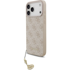 Guess 4G Charm kryt iPhone 17 Pro Max růžový