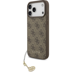 Guess 4G Charm kryt iPhone 17 Pro Max hnědý
