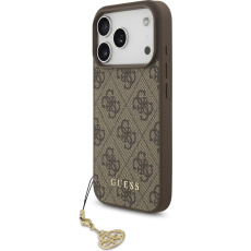 Guess 4G Charm kryt iPhone 17 Pro hnědý