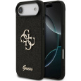 Guess PU Fixed Glitter 4G Metal Logo kryt iPhone Air černý
