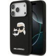 Karl Lagerfeld Liquid Silicone Double Heads MagSafe kryt iPhone 17 Pro černý
