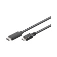 PremiumCord USB 3.1 konektor C/M - USB 2.0 konektor Micro-B/M 1m