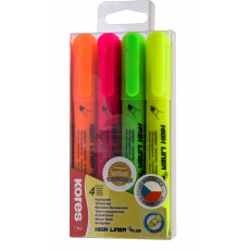 Kores HIGH LINER PLUS popisovače set 4 barev