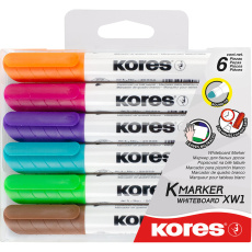 Kores K-MARKER popisovače set 6 barev