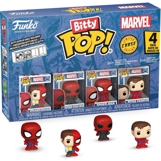 Funko Bitty POP! Marvel: Spider-Man - Parker Split 4 pack (Šance na chase)