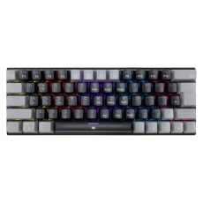White Shark WAKIZASHI 2 herní mechanická klávesnice (CZ/SK) (RED switch) černošedá