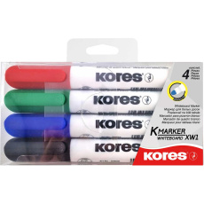 Kores K-MARKER popisovače na bílé tabule a flipcharty s kulatým hrotem 4 barvy