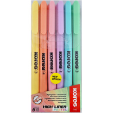 Kores HIGH LINER popisovače 6 barev