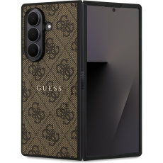 Guess PU Leather 4G Colored Ring Magnetic kryt Samsung Galaxy Z Fold 7 hnědý