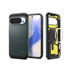 Spigen Tough Armor MagSafe kryt Google Pixel 10 Pro XL zelený