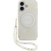 Guess IML Flowers Allover Strap MagSafe kryt iPhone 17 bílý